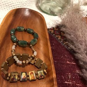 Set of 3 bracelet stack